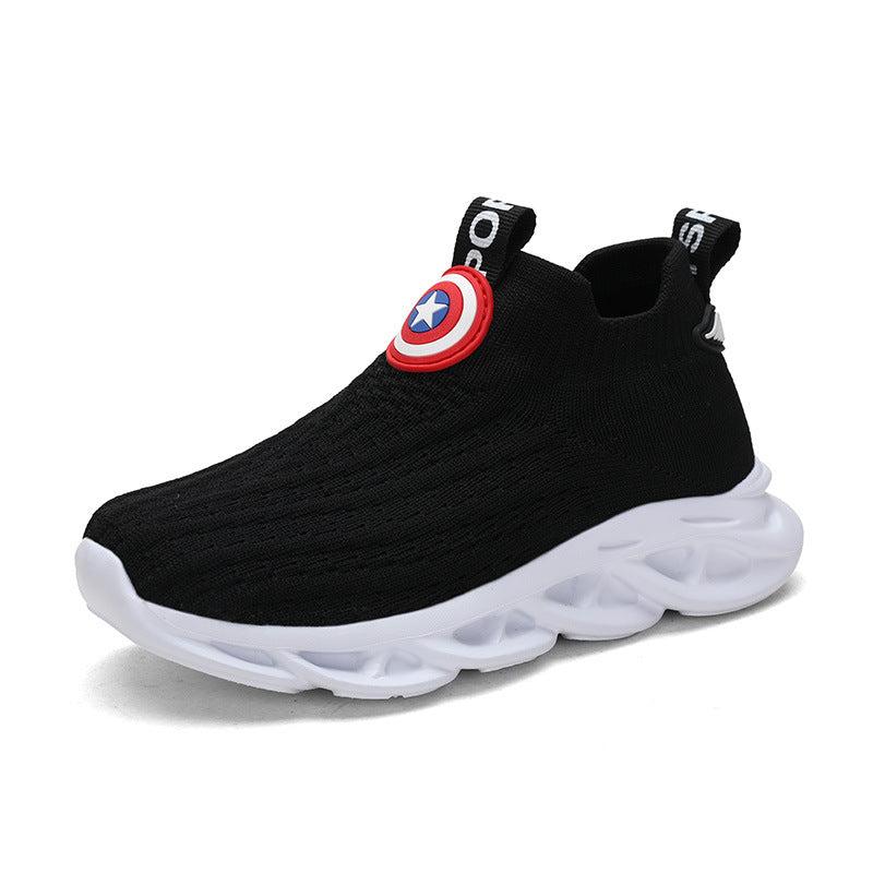 Children's Shoes Men's Knitted Shoes Small White Shoes 4