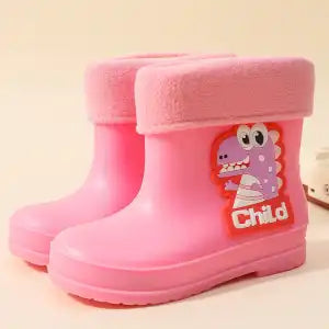 The Waterproof Shoes For Children In Dinosaur Are Thickened And Flexed 6