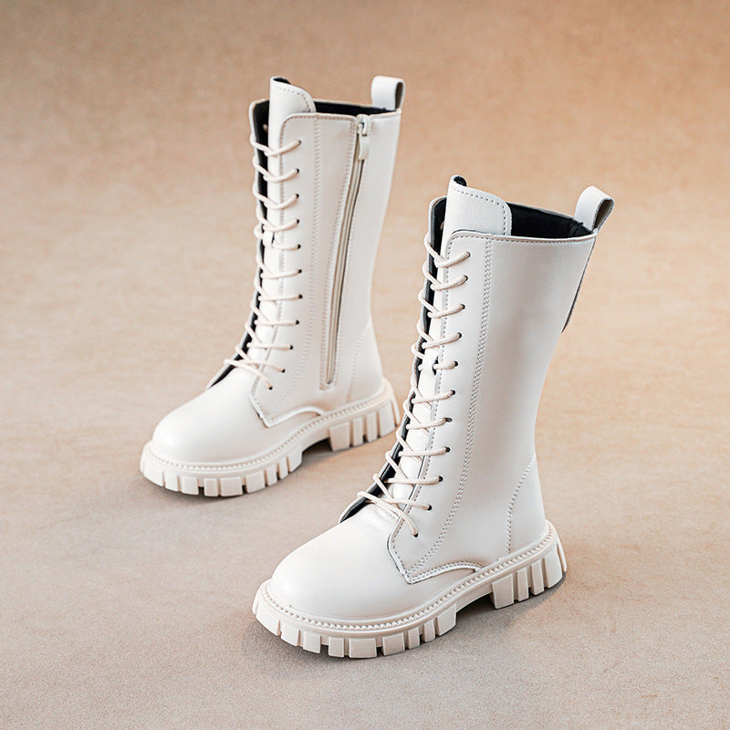 British-style Childrens Knee-high Boots For Girls 3