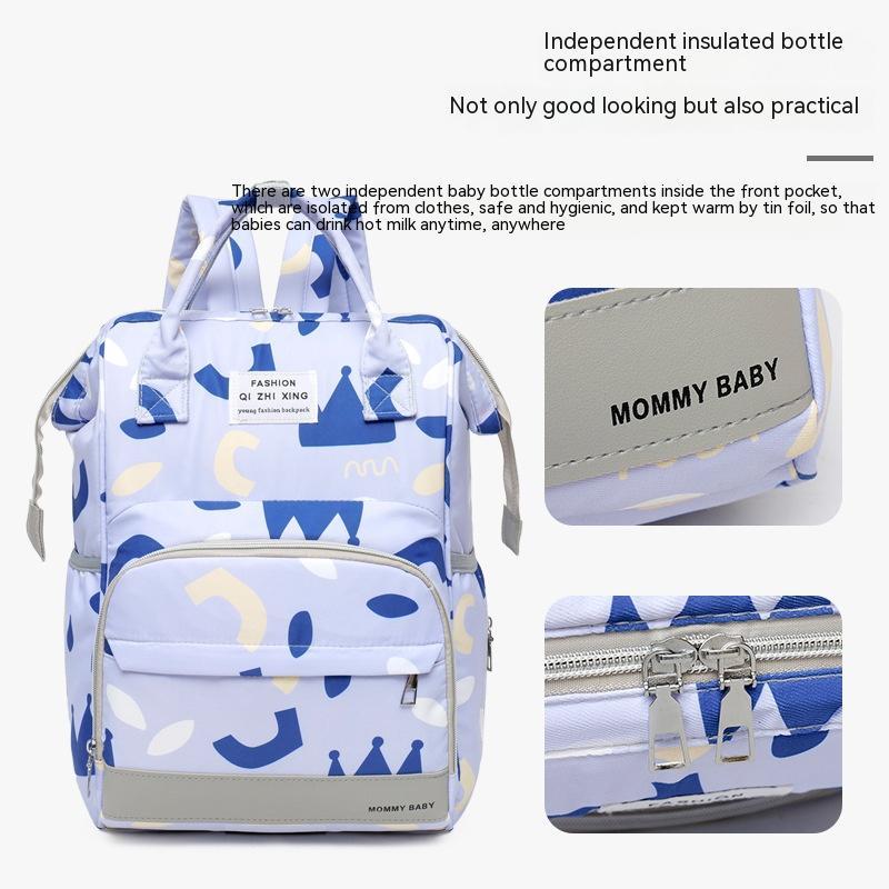 Multi-compartment Mummy Bag Large Capacity Portable Backpack Baby Diaper Bag 2