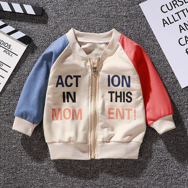 Boys And Girls Jackets Korean Baseball Uniforms Children's Babies Casual Western Style 4