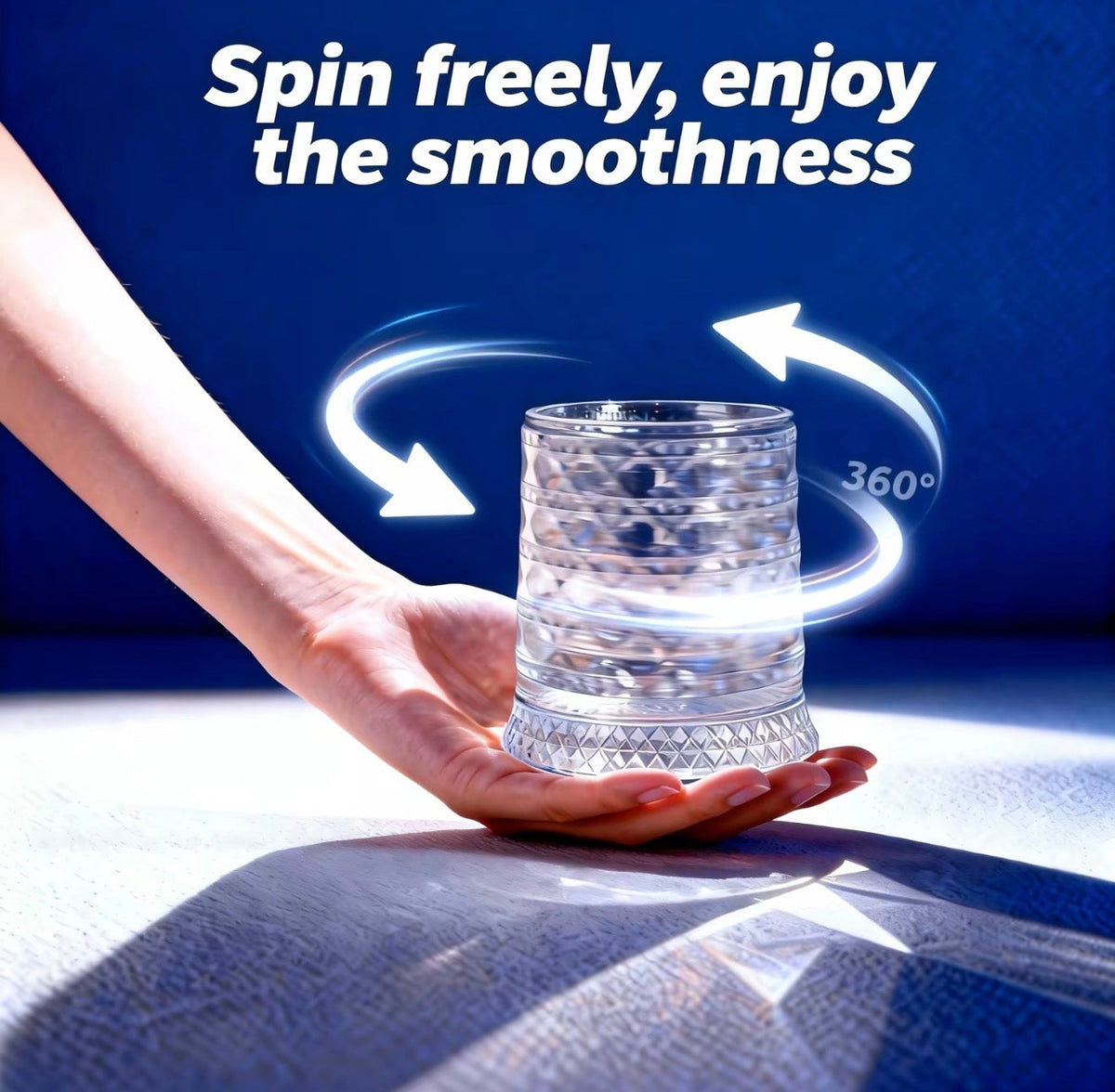 CrystalTwirl Rotating Drink Glass 9
