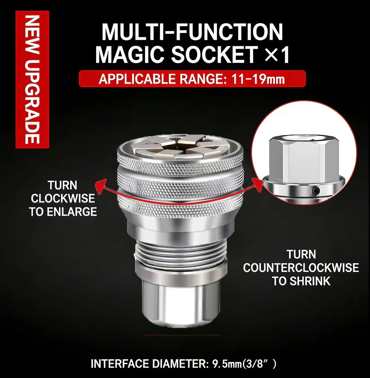 AutoGrip Universal Socket Tool 2