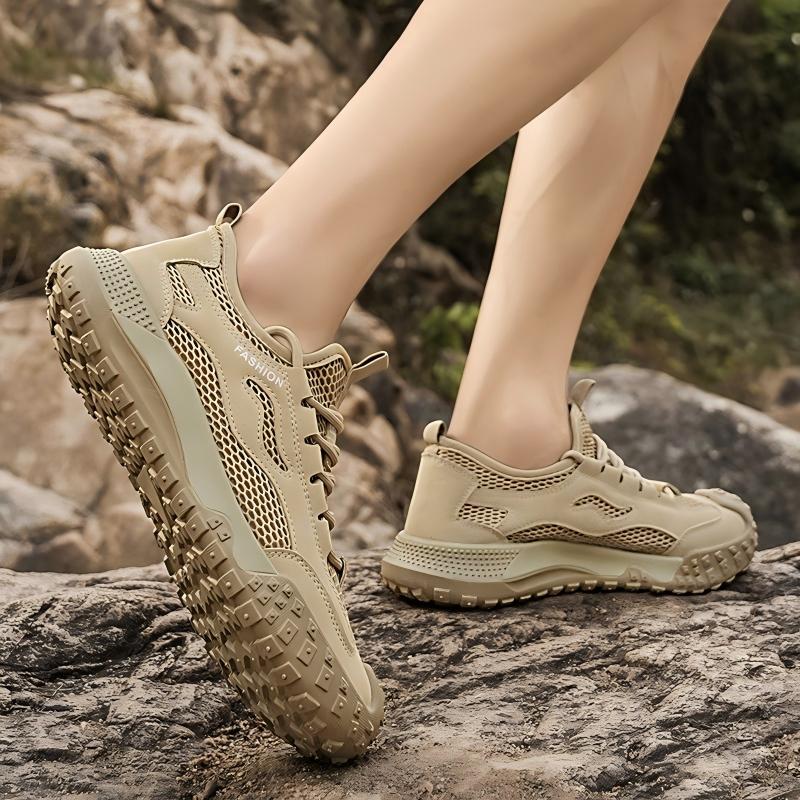 Men's Four-Season Breathable Mesh Work Sneakers, Outdoor Casual Shoes With Tire Pattern Soles 6