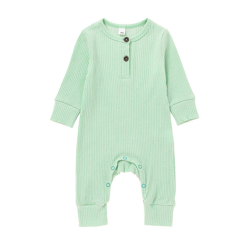 New Baby Jumpsuit Sunken Stripe Trousers Romper Western Style 19