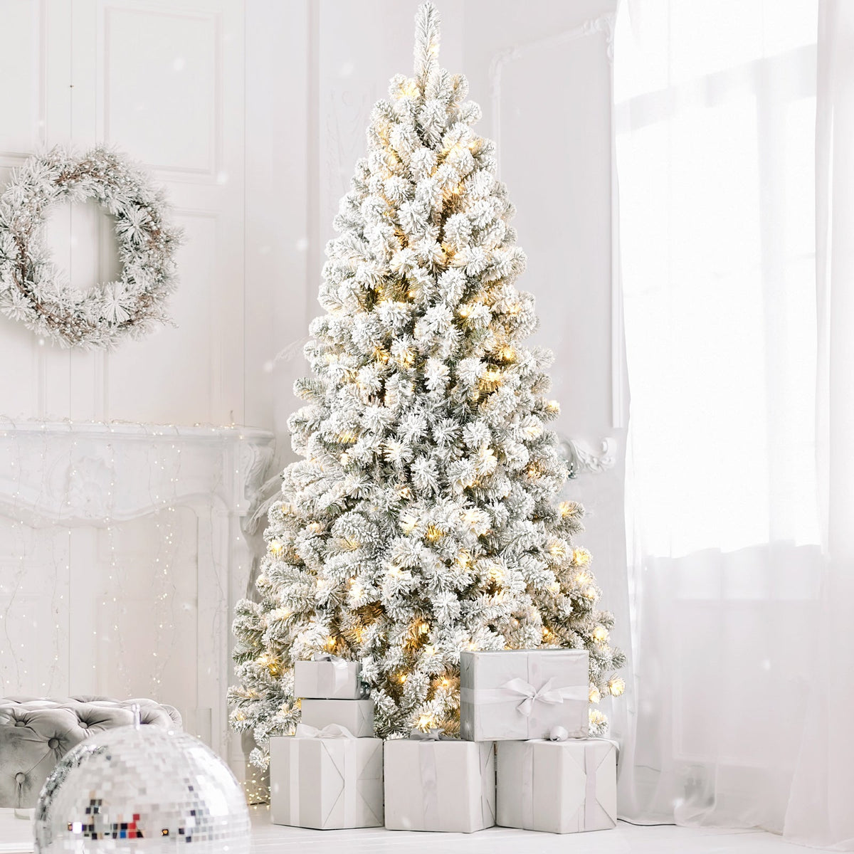 5FT PVC Memory Wire Christmas tree (With Light) 10