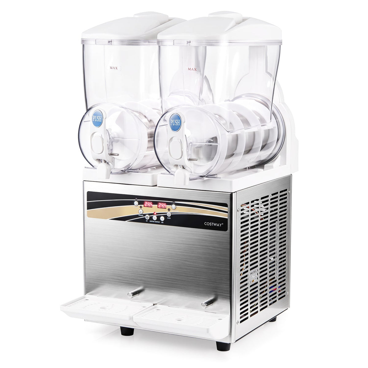 Commercial Slushie Machine 8 Gallon Dual Tank with LED Lights 3