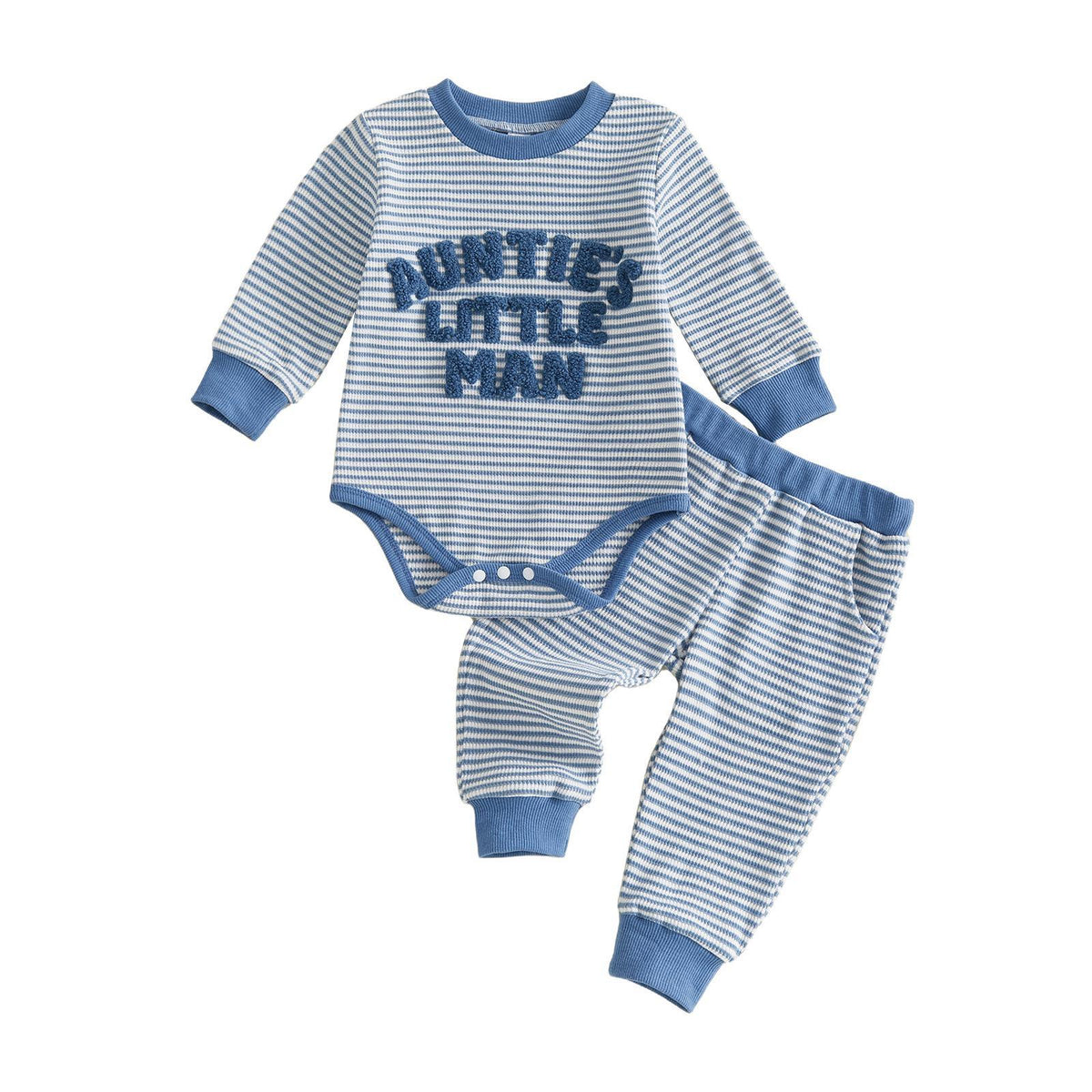 Embroidered Letter Waffle-Weave Romper And Shorts 4