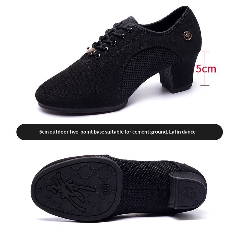 Mesh Oxford Cloth Professional Latin Dance Shoes For Summer 7