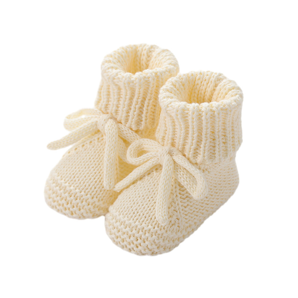 Bow-tie Strap Knitted Toddler Shoes 7