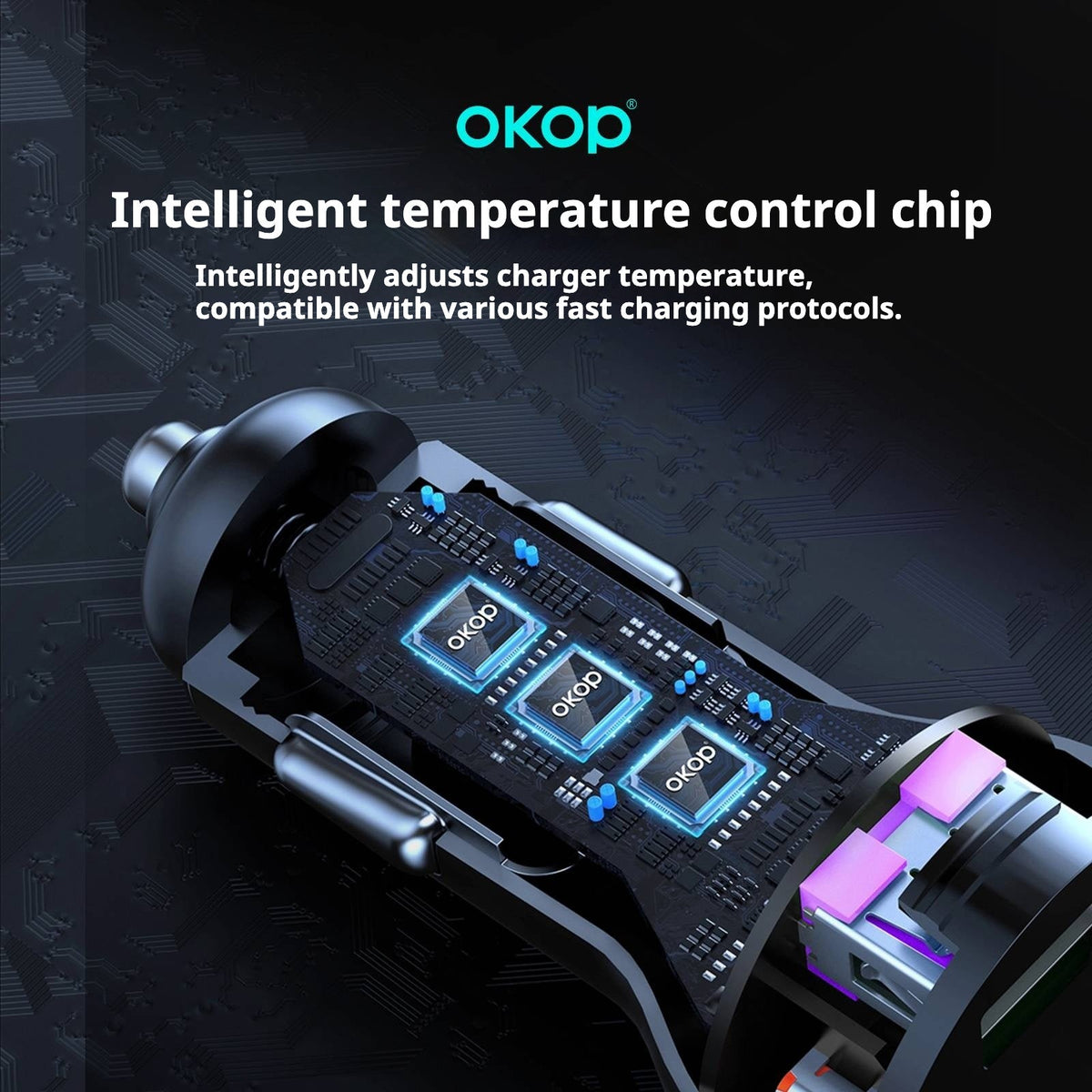 KP-C100 Wholesale Super-Fast Car Chargers MP3 Players Multi-Port USB Type-C In Stock 4