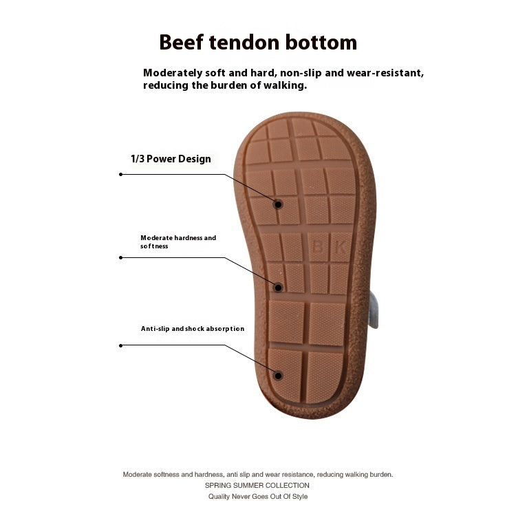 Children's Small Leather Shoes Non-slip Soft Bottom Girl Cute Princess Cartoon Shoes 4