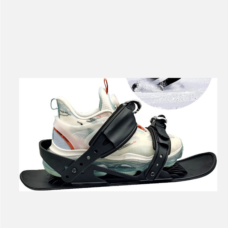 Mini Ski Skates Portable Short Skiboard Adjustable Skates Shoes For Snow 10