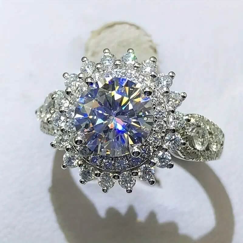 8mm Zirconia Zinc Alloy Ring 3