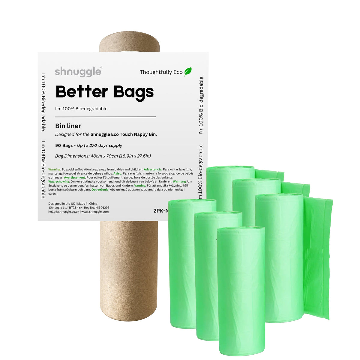 Shnuggle Better Bag Nappy Bin Diaper Pail Liners 7