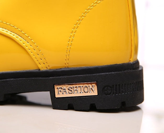 Winter Children Shoes PU Leather Waterproof Martin Boots Kids Snow Boots 3