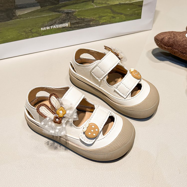 Girl Baby Cute Pendant Sandals Summer New Children's Princess Shoes Baotou Little Girl Soft Soled Shoes 1
