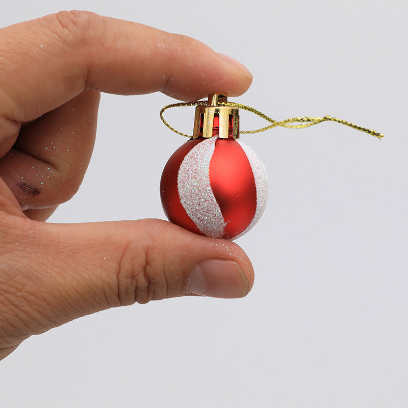 Christmas decorations Christmas trees gifts decorations mini painted Christmas balls 4