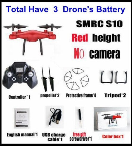 Sales Promotion WiFi 2MP Camera With S10 SMRC FPV Quadcopter Drone Helicopter UAV Micro Remote Control Toy RACER KIT Aircraft 22