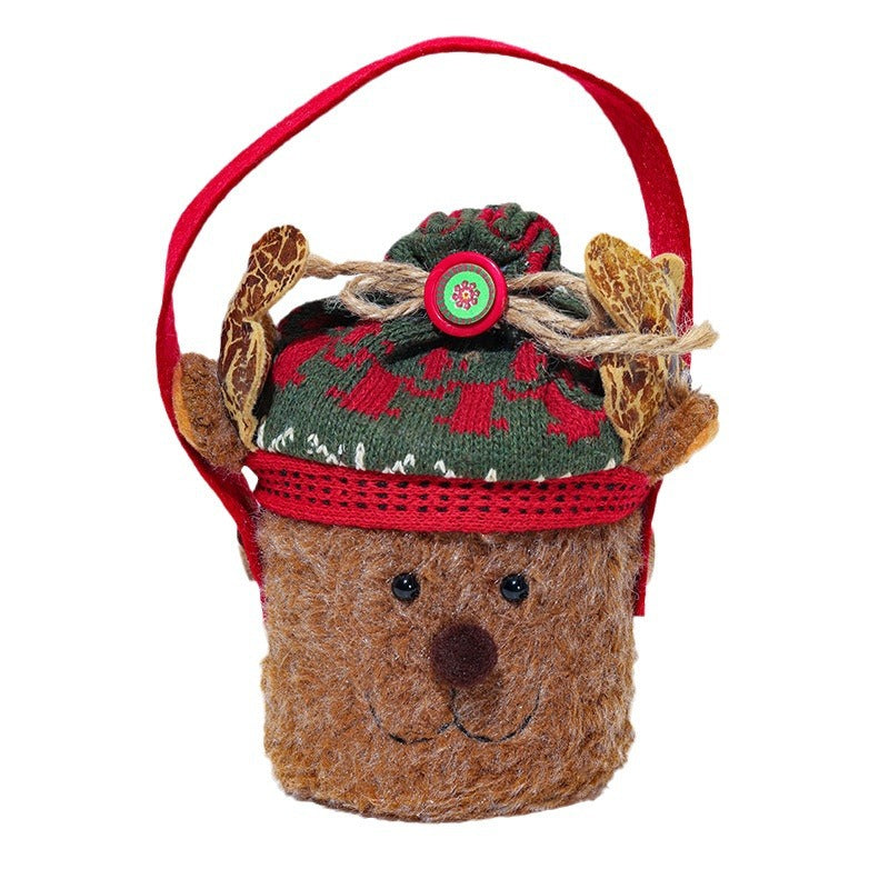 Christmas decorations, cartoon tote bags, gift bags, Christmas gift bags, children's candy bags, apple bags 4