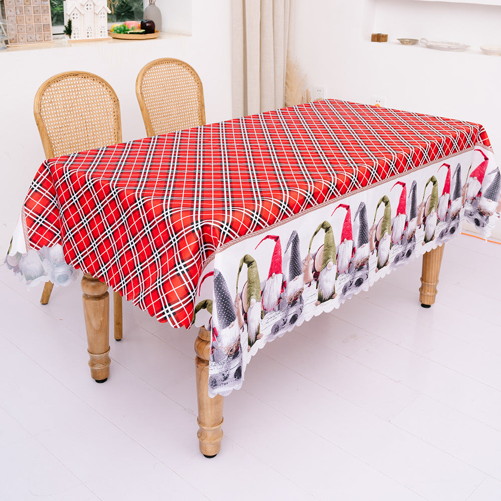 Christmas Decoration Creative Christmas Printed Tablecloth Table Flag Christmas Desktop Decoration Supplies 8