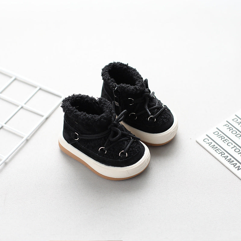 Plus Velvet Warm Korean Baby Cotton Shoes 4