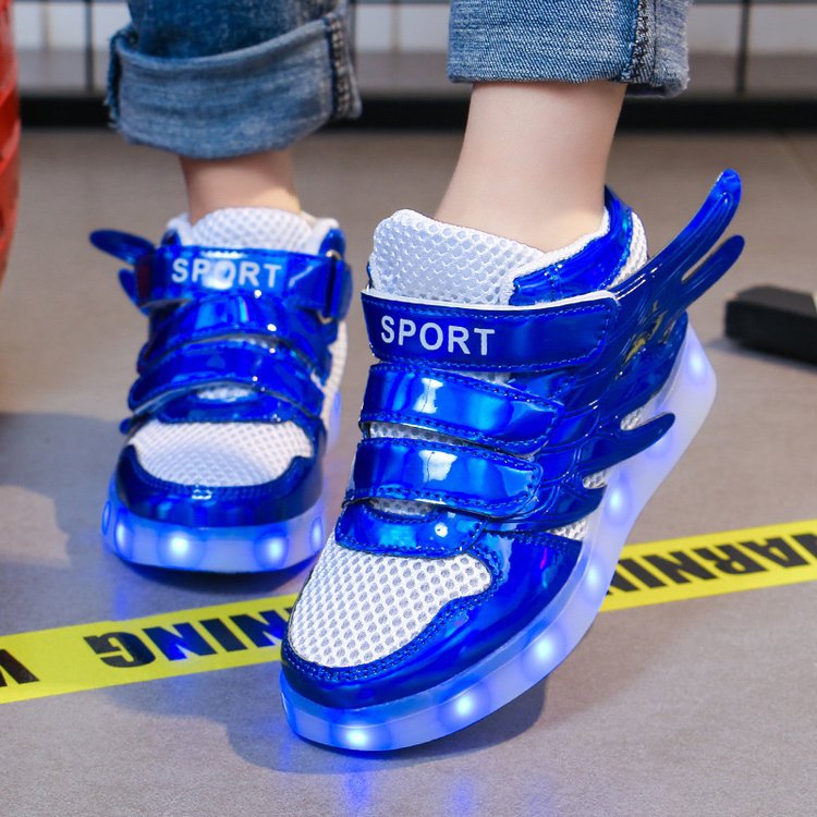 Lights up, children's sneakers, glitter shoes 2