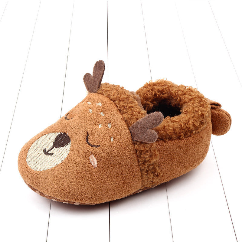 Baby Shoes Adorable Infant Slippers Toddler Baby Boy Girl Knit Crib Shoes 4
