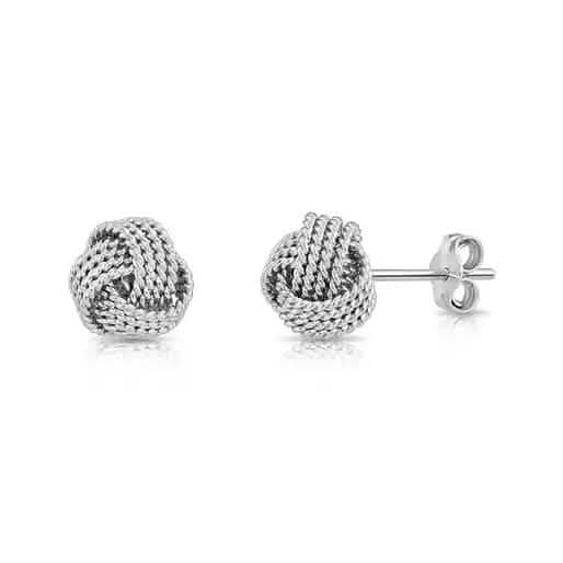 925 Silver Love Nut Stud Earrings 2