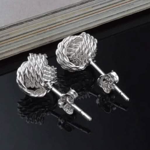 925 Silver Love Nut Stud Earrings 3