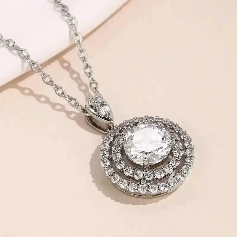 925 Silver Zirconium Oxide Collarbone Necklace 6