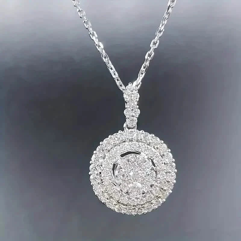 925 Silver Zirconium Oxide Collarbone Necklace 4