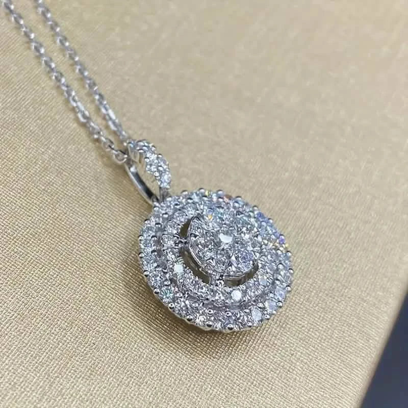925 Silver Zirconium Oxide Collarbone Necklace 7