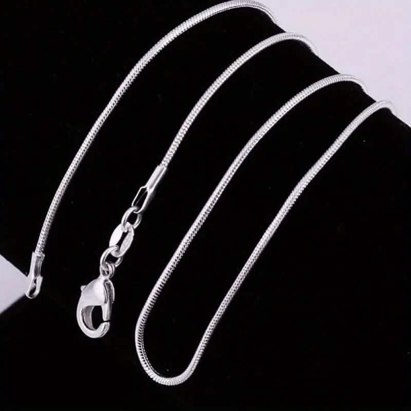 925 Sterling Silver 1mm Necklace Chain 1