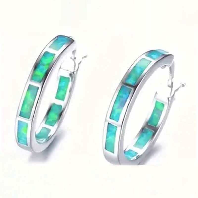 925 Sterling Silver Circular Hoop Earrings 5