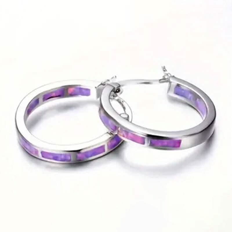 925 Sterling Silver Circular Hoop Earrings 4