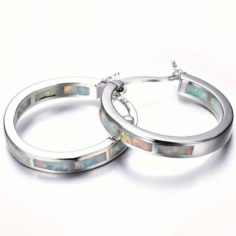 925 Sterling Silver Circular Hoop Earrings 3