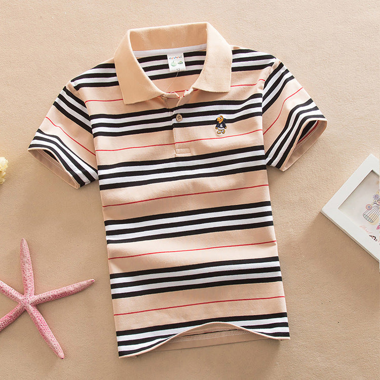 College Style Boys Polo Short Seeve T-shirt 10