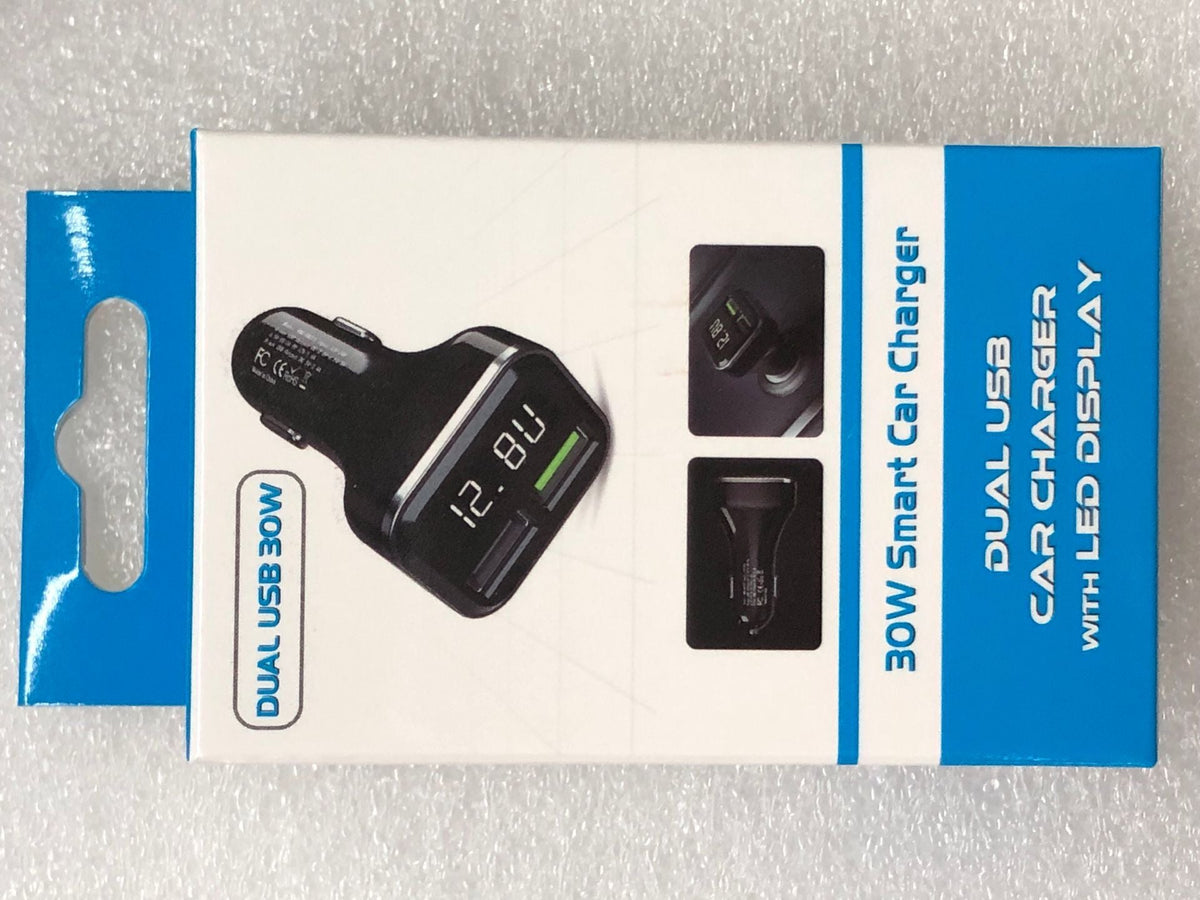 Car charger with display 4