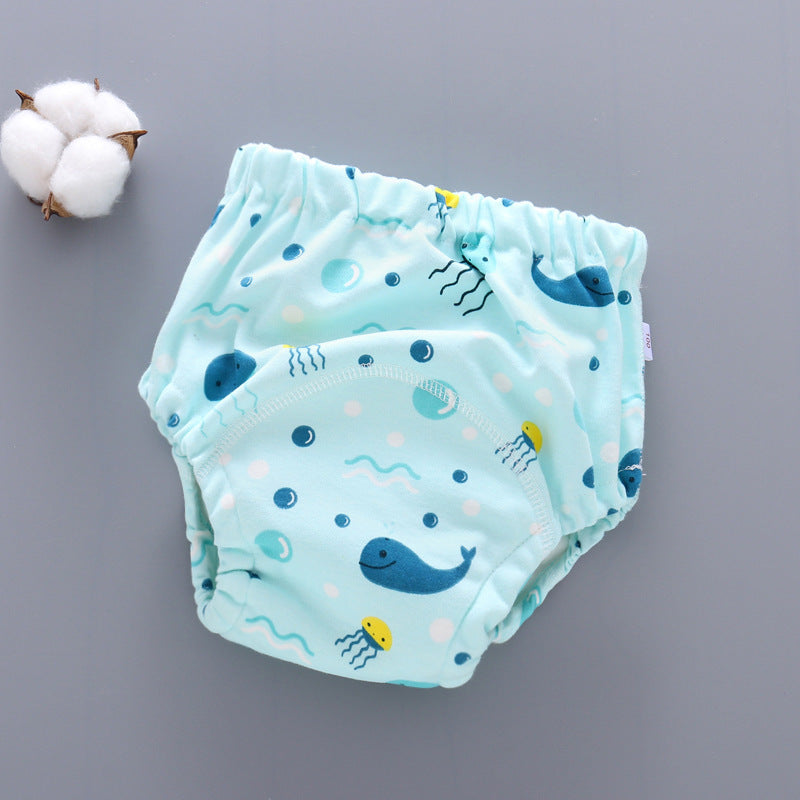 Baby washable 6-layer gauze training pants 34