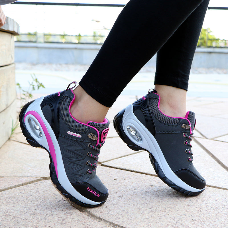 Autumn Winter Women Sneakers Air Cushion Design Platform Shoes 4