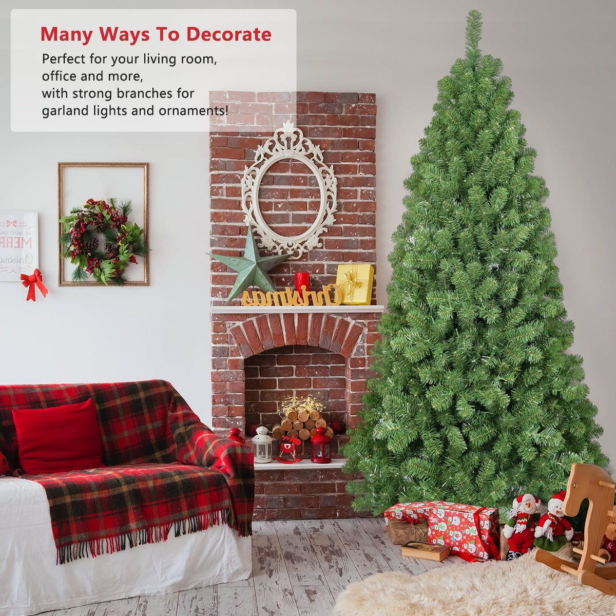 5FT PVC Green Memory Wire Christmas tree 3