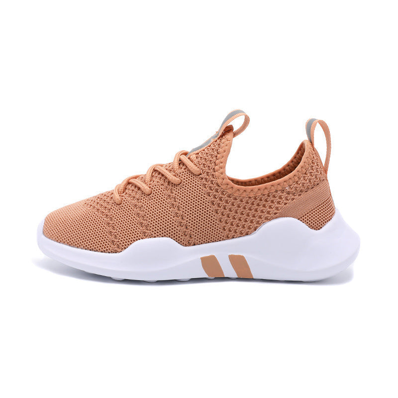 Breathable fly woven children's sports shoe 5