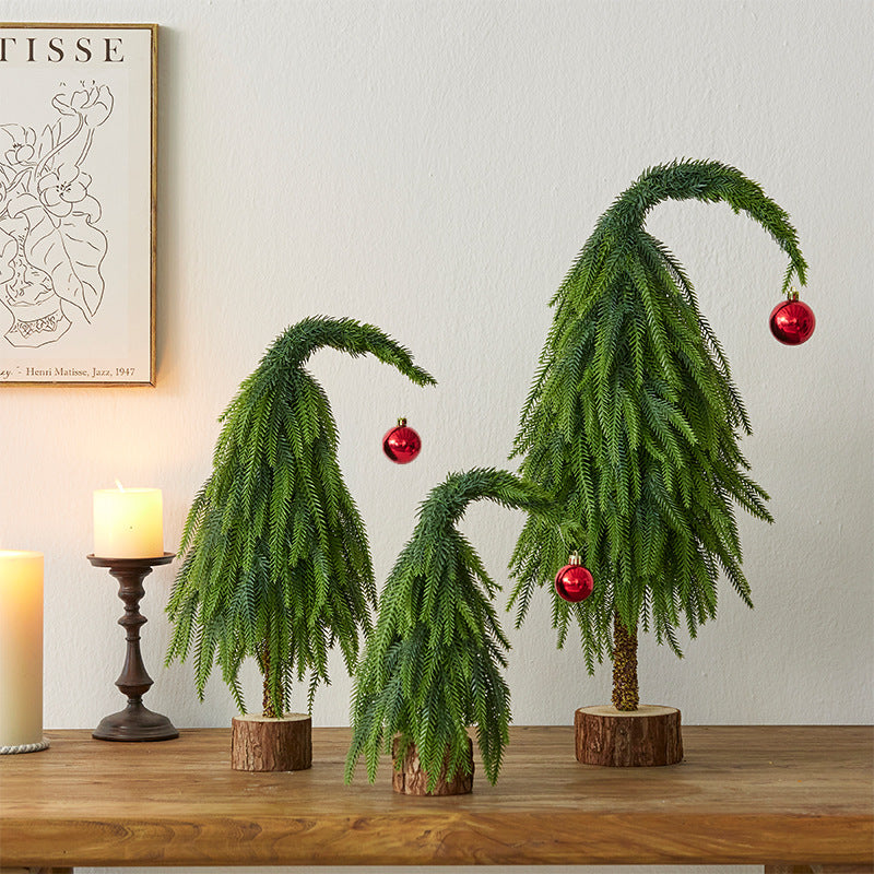 Crooked Neck Christmas Leaves Nobelson Home Small Desktop Ornament 1