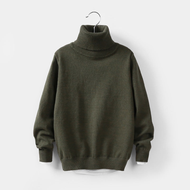 Autumn and winter high collar children's knitwear 10