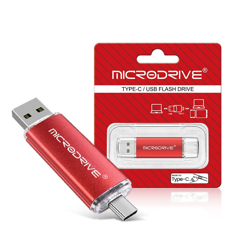 Dual-use Rotating USB Flash Drive For Both Phones And Computers High-speed TYPE-C Large Capacity Suitable For In-car Use 9