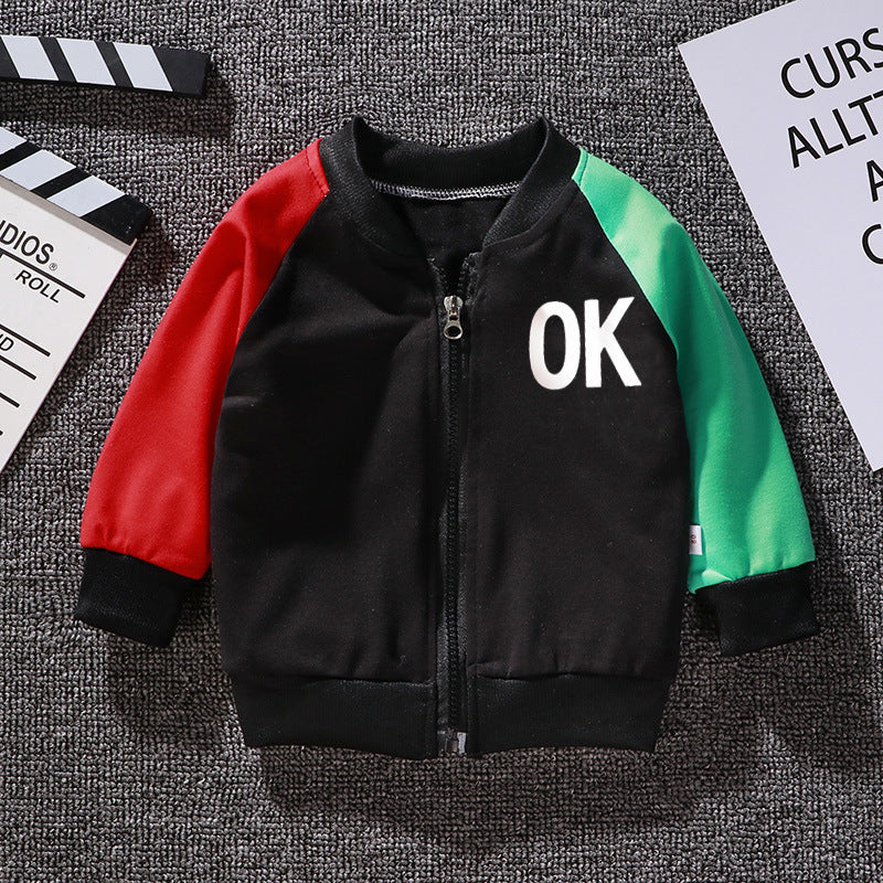 Boys And Girls Jackets Korean Baseball Uniforms Children's Babies Casual Western Style 2