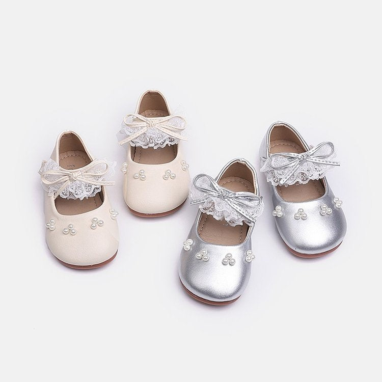 Children's Leather Shoes For Baby Girls, Mary Jane Lace Princess Shoes, Fashionable And Versatile Soft Soled Single Shoes 3