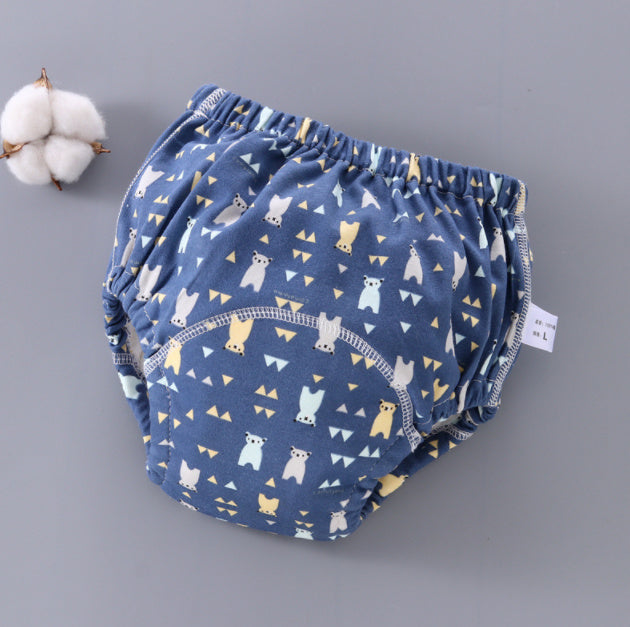 Baby Training Pants Washable 6-layer Gauze Diaper Cover 5