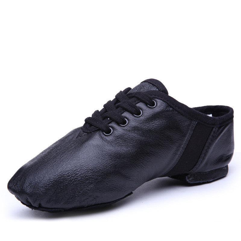 Leather Soft Bottom Practice Folk Dancing Shoes 2